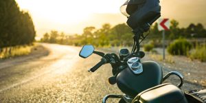 learner on a motorcycle
